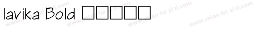 lavika Bold字体转换